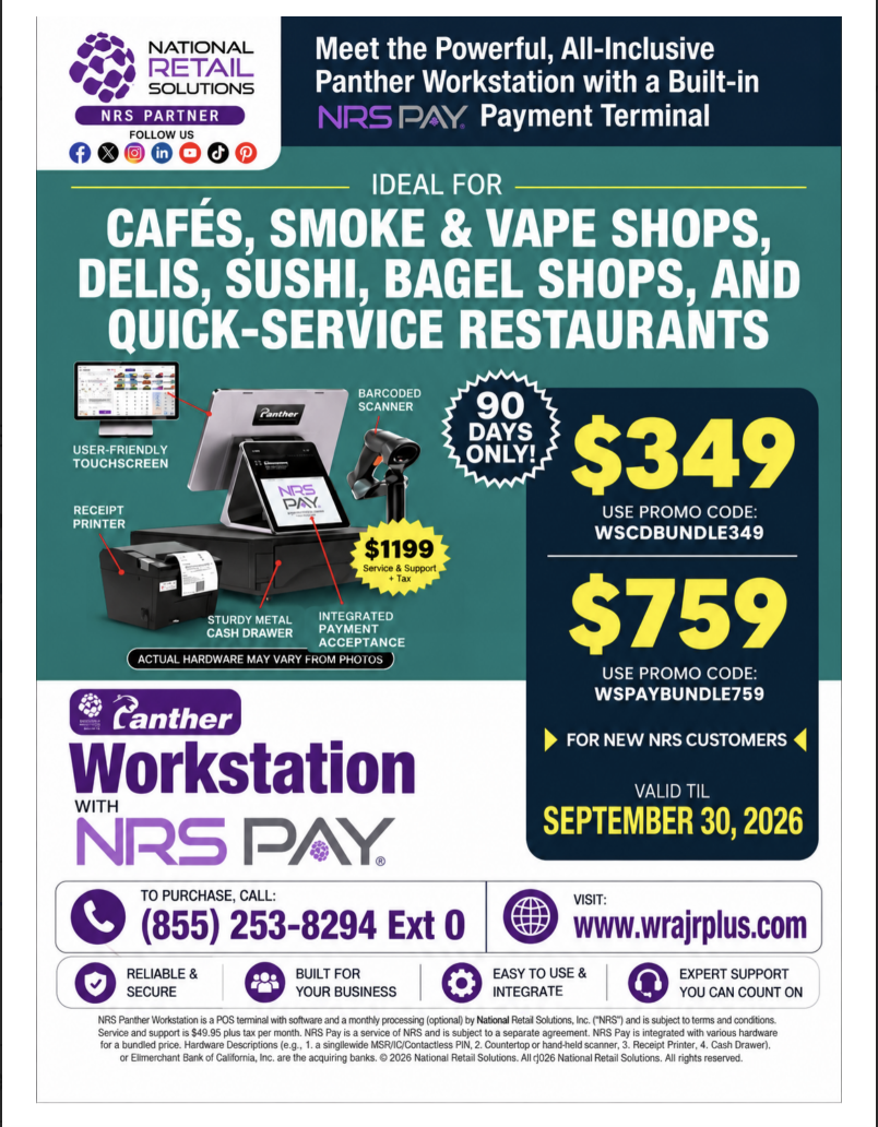 Panther Workstation with NRS Pay flyer
